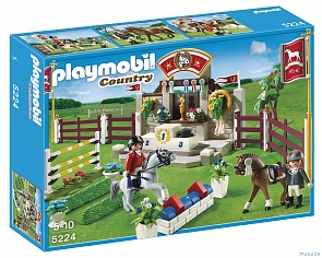 Игровой набор «Лошади. Манеж для выездки и конкура» (PlayMobil, 5224pm)